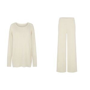 Zulu & Zephyr Signature Ribbed Knit Lounge Set NWT